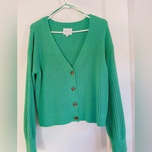 Green sweater/cardigan
